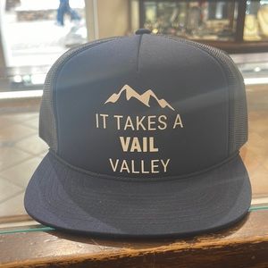 Ski town all stars Vail Valley Navy Blue Trucker Hat